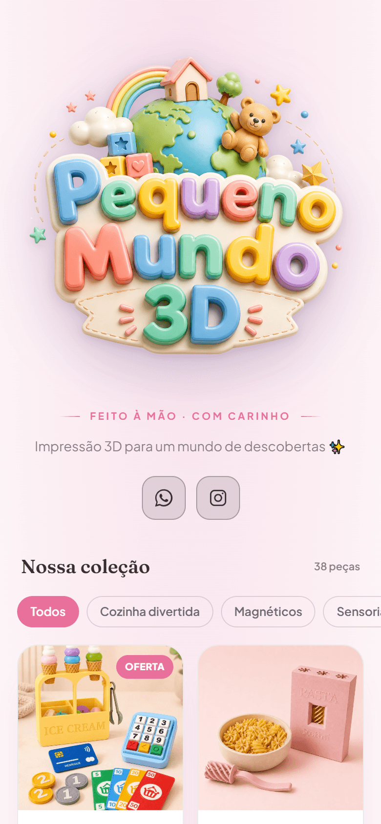 Loja pequenomundo3d na yuu