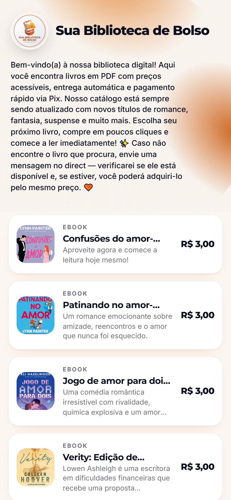 Loja suabibliotecadebolso na yuu